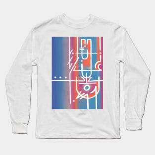 Abstract sunrise on the airport Long Sleeve T-Shirt